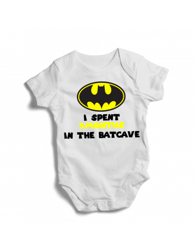 I spent 9 month in the batcave, baby bodysuit