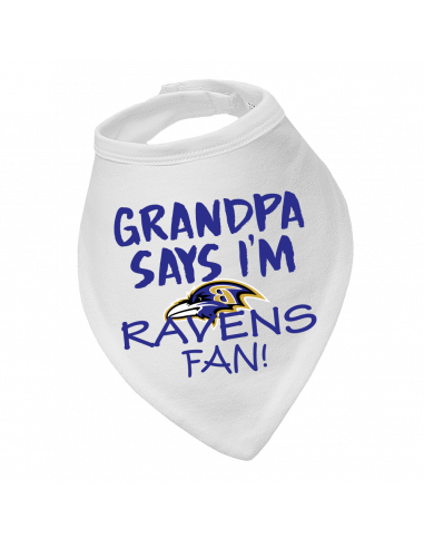 Baby bandana bib Baltimore Ravens fan!