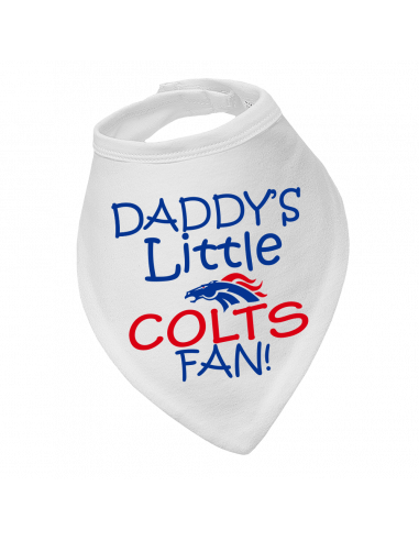 Baby bandana bib Daddy's little Colts Fan!
