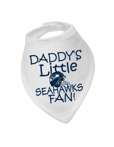 Baby bandana bib Daddy's Little Seahawks Fan!