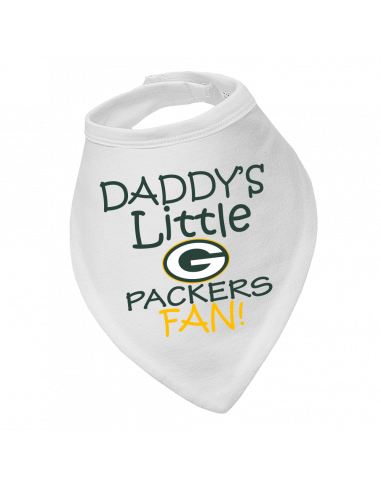 Baby bandana bib Daddy's Little Packers Fan!
