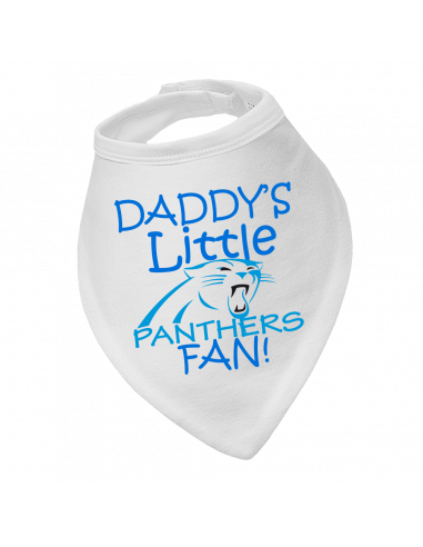 Baby bandana bib Daddy's Little Panthers Fan!