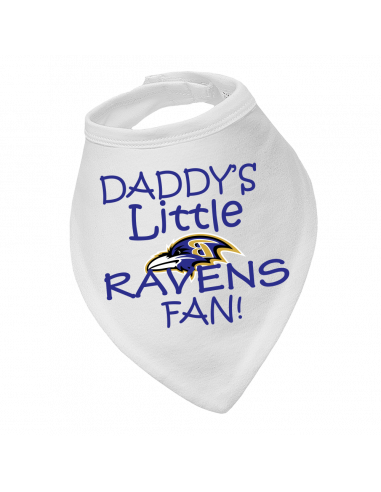 Baby bandana bib Daddy's Little Ravens Fan!