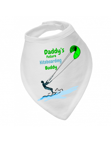 Baby bandana bib Daddy's Future Kiteboarding Buddy