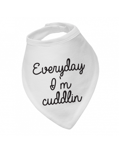 Baby bandana bib Everyday I'm Cuddlin