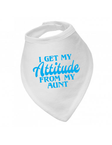 Baby bandana bibs, I Get My Attitude From My Aunt
