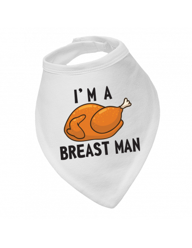 Baby bandana bib, I'm A Breast Man
