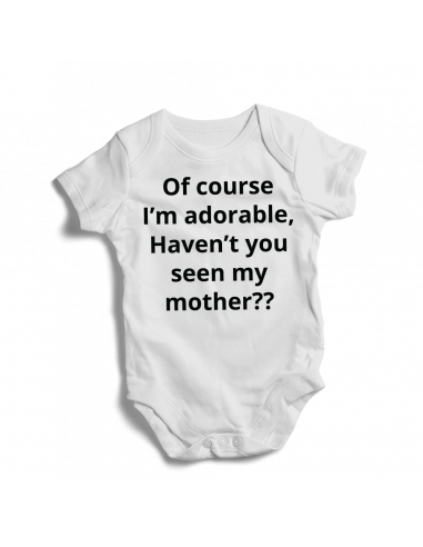 Of course adorable.Haven't you seen my mother white baby onesies