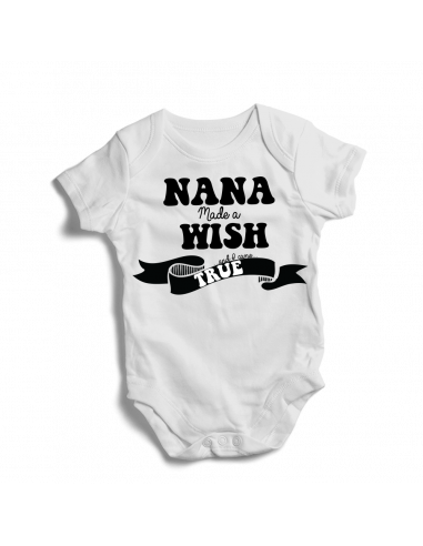 Nana made a wish and I come true, baby bodysuit