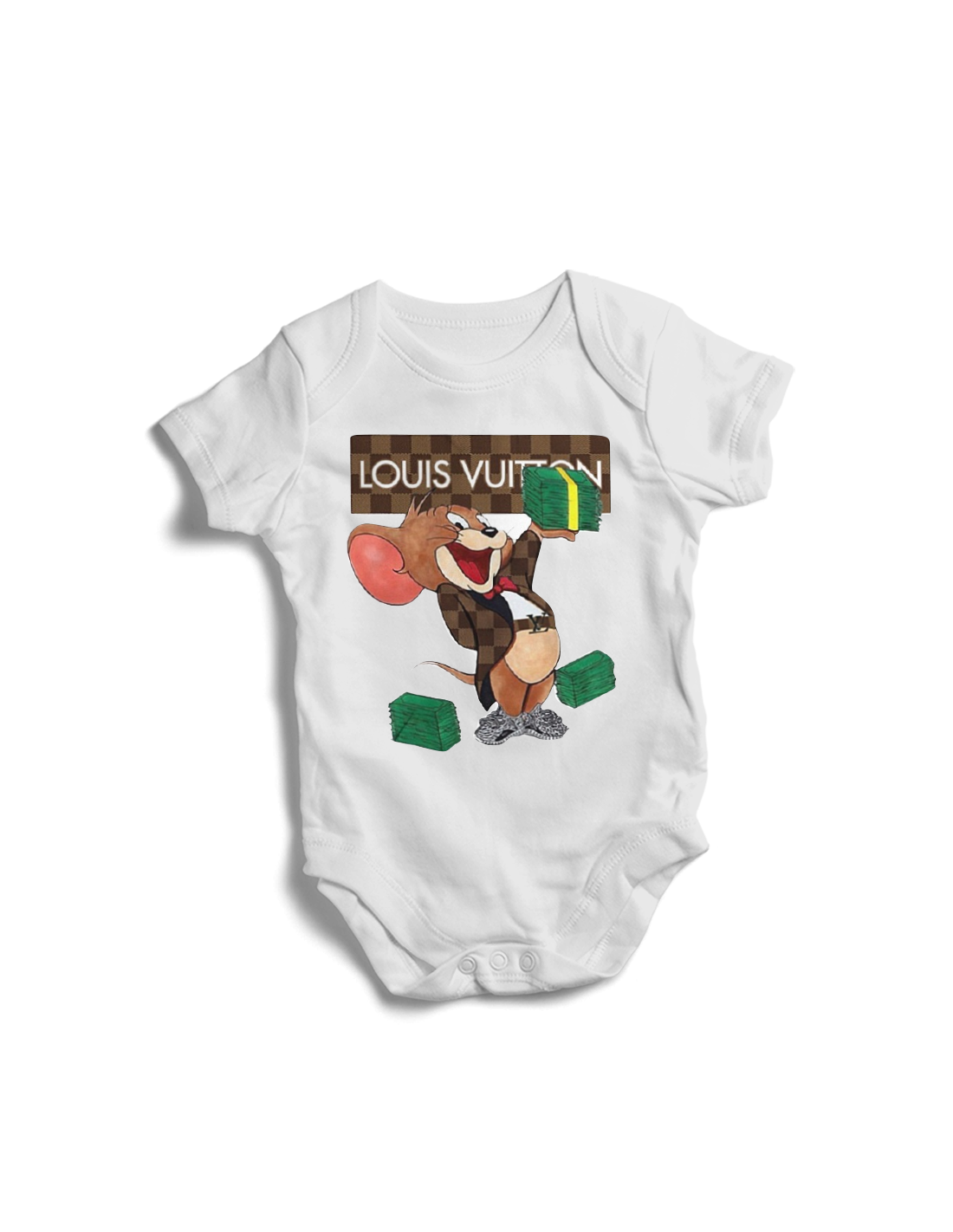 Louis Vuitton Tom Jerry baby onesies online store