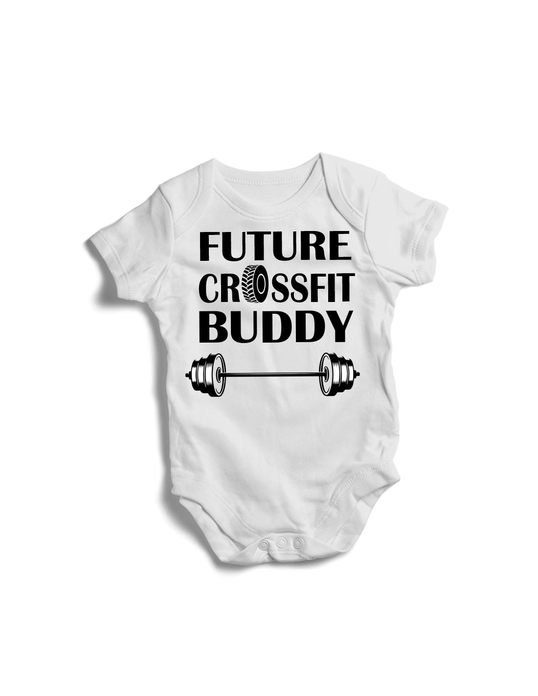 Mummy's Future Crossfit Buddy Gym Unisex Baby Grow Bodysuit 