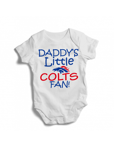 Daddy's little Colts fan! Baby football fan onesie